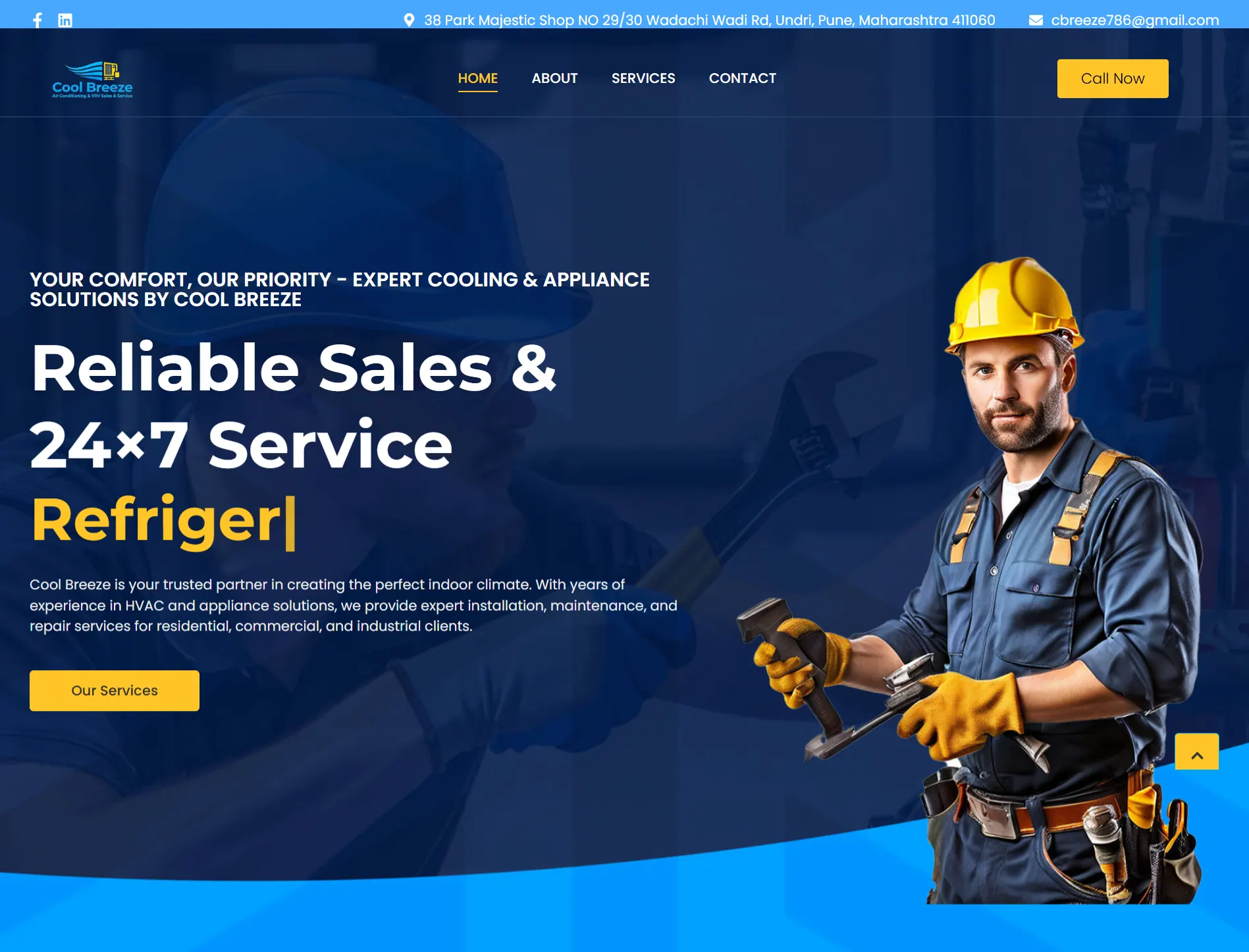 CoolBreeze website cover