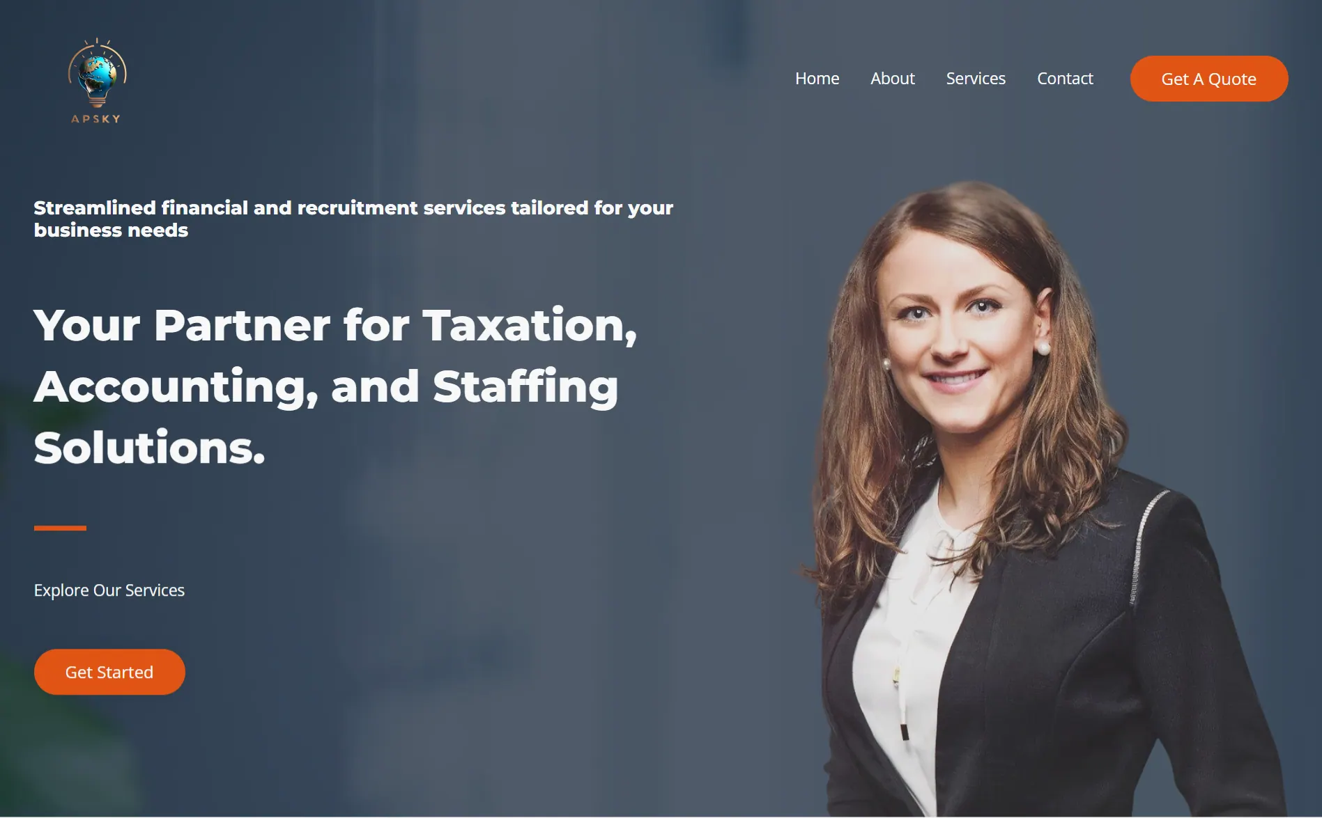 TheAPSky Finance Recruitment website cover